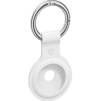 AirTag klíčenka AlzaGuard Silicone Keychain pro Airtag bílá (AGD-AKS002W) – Zboží Živě