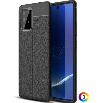 Image 1 of Samsung Galaxy A91/S10 Lite Удароустойчив Litchi Skin Калъф и Протектор