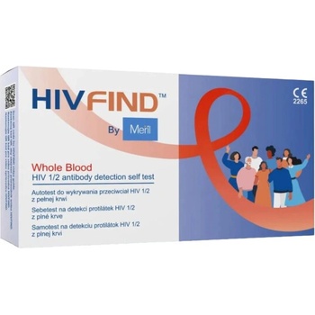 HIVFIND Sebetest na detekci HIV z krve 1 ks
