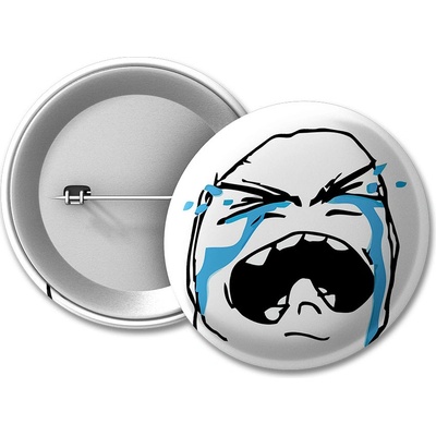 MemeMerch placka Crying Troll Face