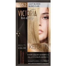 Victoria Beauty Keratin Therapy tónovací šampón na vlasy V 62 Light Blonde