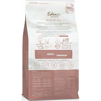 Eden Polovlhké Adult Losos Prepelica 2 kg