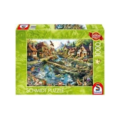 Schmidt Spiele Village on the edge of the forest (1000 pieces)