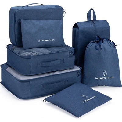 KUFRYPLUS Cestovní organizéry SN1351 námořnická modrá, 7 ks