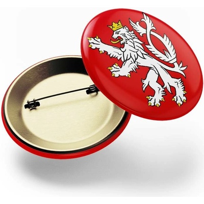 CZECHMANIA Placka lev červená