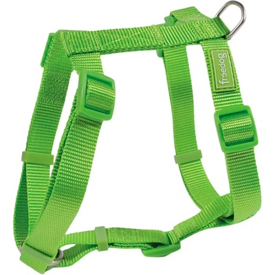 Freedog Harness Nylon Basic - Регулируем нагръдник за кучета, 10мм А: 12 см - 24 см B: 22 см - 33 см, зелен