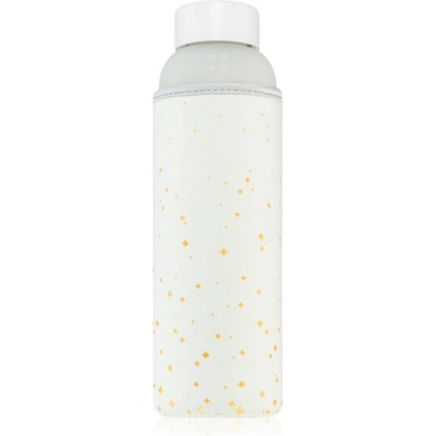 Waterdrop Glass Snow skleněná láhev na vodu 600 ml + obal na láhev