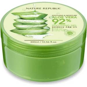NATURE REPUBLIC Soothing & Moisture Aloe Vera 92% Soothing Gel - Успокояващ И Хидратиращ Гел За Лице И Тяло С Алое Вера 300мл
