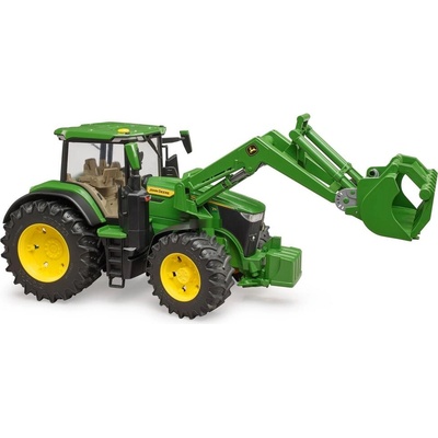 Bruder John Deere 7R 350 модел трактор с кофа за товарене, зелен (03151)