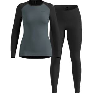 Odlo Синтетично термобельо Odlo Women's Active Warm Special Set Synthetic base layer - Black / Stormy Weather (114-3830-0313)