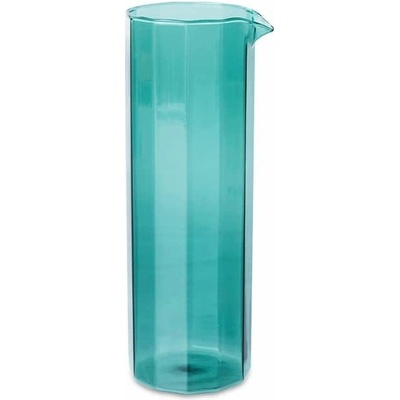 HK living Skleněná karafa Teal 1,1 l, modrá barva, sklo