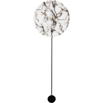 Karlsson Стенен часовник Pendule Longue Marble бял (KA5860WH)