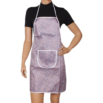 Престилка за готвене във виолетов пастел с малки цветя