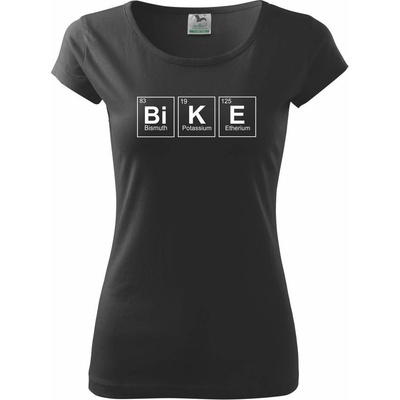 BiKE periodická tabulka Pure tričko Čierna