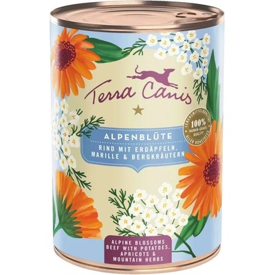 Terra Canis Alpine Blossoms - Говеждо с картофи, кайсии и планински билки 400 г