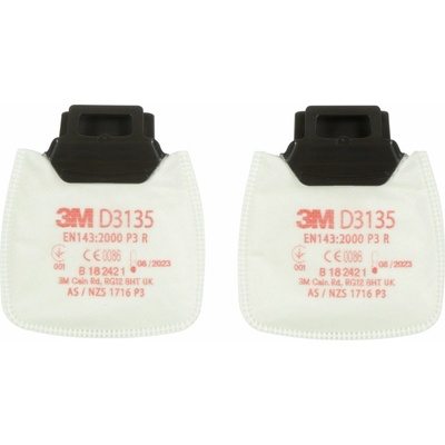 3M Secure Click D3135 Částicový filtr P3 R - balení 2ks