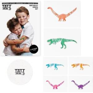 TATTonMe Детски татуировки Динозаври рожден ден комплект (TSBirthdayDinos)