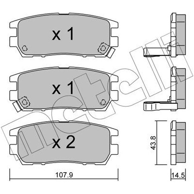 KLOCKI HAM.MITSUBISHI PAJERO 91- TYL