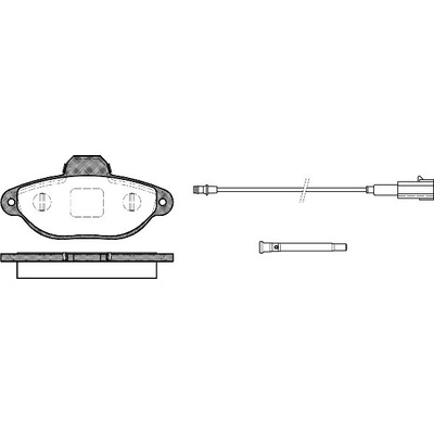 Sada brzdových platničiek kotúčovej brzdy REMSA 0414.21