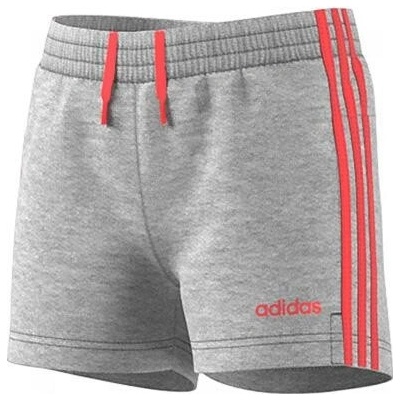 Adidas Essentials 3-Stripes Dívčí teplákové kraťasy Essentials 3 stripes šedá