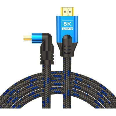 SAVIO Savio CL-175 HDMI (M) v2.1 Кабел, ъглов, 8K, HDR Dynamic, OFC copper, 5m (CL-175)