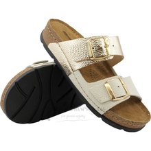Batz dámské zdravotní pantofle Mallorca beige gold