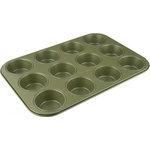 Zenker Форма за мъфини 12 бр Zenker 7456, 7 см, ILAG Maximizing Green покритие, До 180C, Зелен (Zenker 7456)
