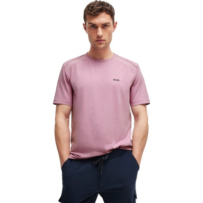 Boss Мъжка блуза с яка Boss Tee Tape 10262779 01 Polo Shirt Mens - Pastel Purple