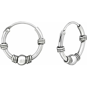 Image 1 of Bijutanki Сребърни Халки с Топче (12мм)