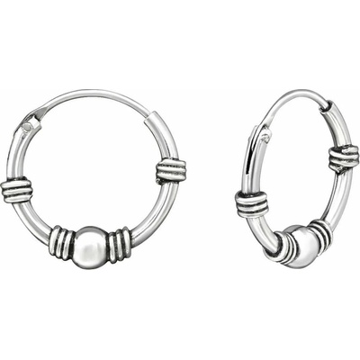 Bijutanki Сребърни Халки с Топче (12мм)