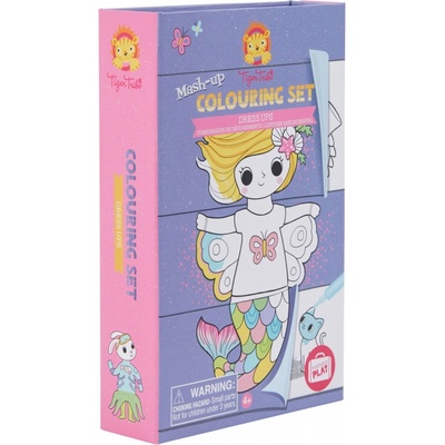 Tiger Tribe Omalovánky Mash-up Colouring Set Dress Ups