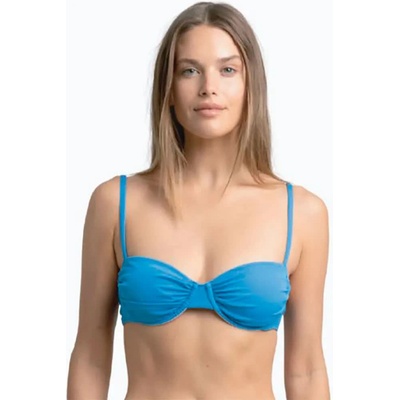 Hurley Ribbed Ruched bikini top - Blue (Regatta)