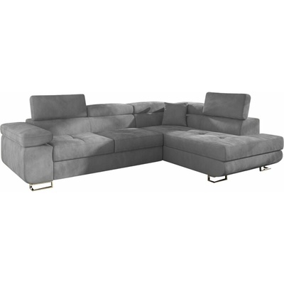 EU-nábytek TONY DELUXE 270×202 cm pravý roh šedá – Zboží Mobilmania