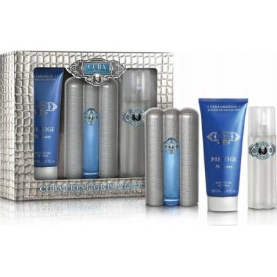 Cuba Original Prestige Platinum EDT 90 ml + sprchový gel 200 ml + mléko po holení 100 ml