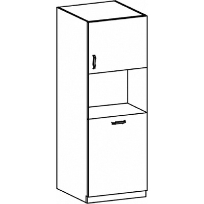 Шкаф за хранителни продукти Royan D60P бяло и северен бор