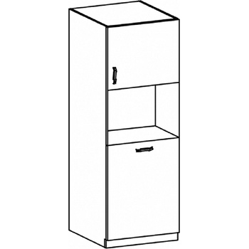 Шкаф за хранителни продукти Royan D60P бяло и северен бор