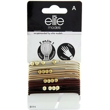 Gumičkové náramky 2v1 Elite Models 16ks, odstíny hnědé