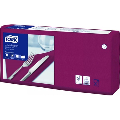 Tork Advanced ubrousky 2-vrst. 33x33cm Bordeauxx250ks TORKx477213PAK