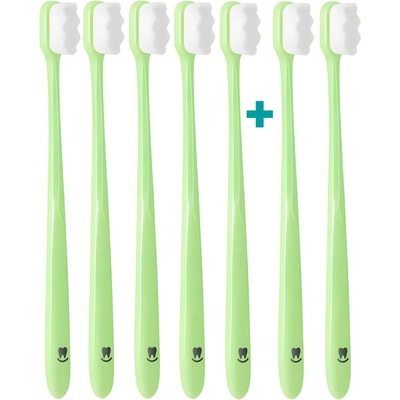 Nanosmile Ultrajemný zubní kartáček Green 7 ks