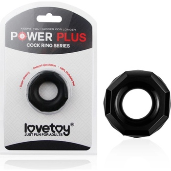 LoveToy - Power Plus Cock Ring Flexible Black