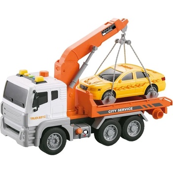 Felyx Toys Детска играчка Felyx Toys - City Service, Камион с кран и кола (ZY947301/WY831C)