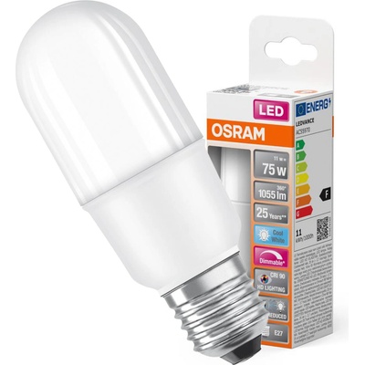 Osram LED žiarovka E27 11W = 75W 1050lm 4000K Neutrálna 200° CRI90 SUPERSTAR+ STICK Stmievateľná
