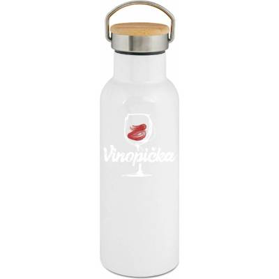123TRIKO termoska Vinopička bílo červený potisk 500 ml