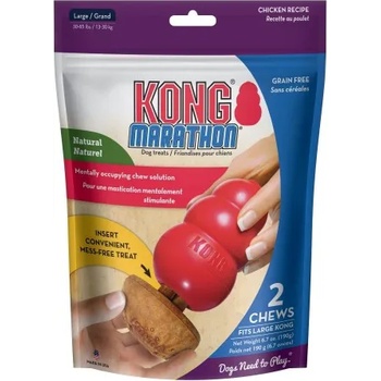 KONG Marathon® 2-pk Chicken Large - лакомство за куче, пълнител за играчките KONG - САЩ - XCP11E