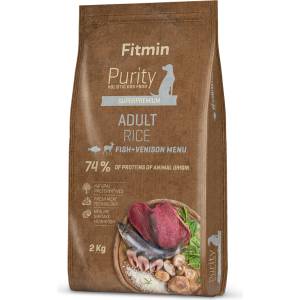 Dibaq Fitmin Purity Rice Fish & Venison - храна за кучета 2 kg