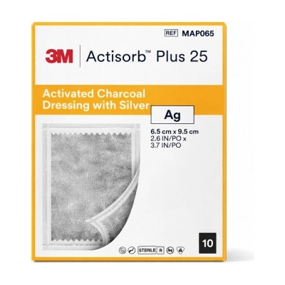 ACTISORB PLUS 25 10 ks - (6,5 x 9,5 cm)