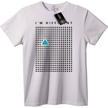 NOONEBRAND Тениска Аз съм Различен Триъгълник - 2XL, White