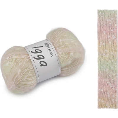 Prima-obchod Pletací příze Igga 100 g, barva 2 (002) krémová světlá