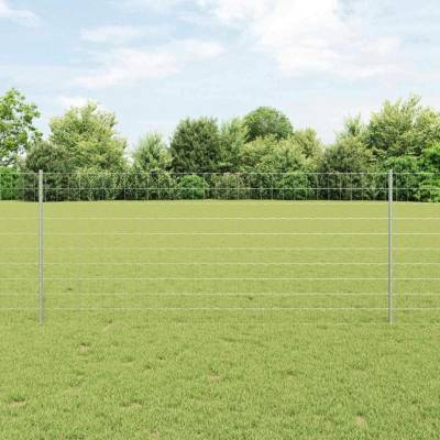 Euro Oplocení se 22 Sloupky Stříbrné 1x25 m Ocel