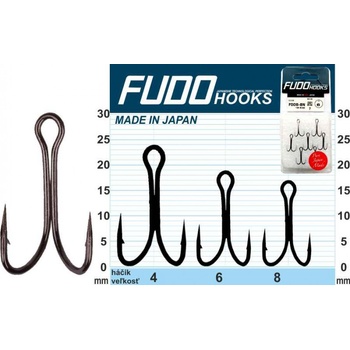 FUDO Rybárske dvojháčky Fudo Hooks Double vel.6 7 ks